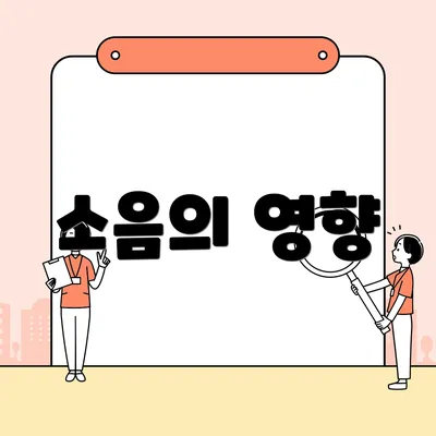 소음의 영향