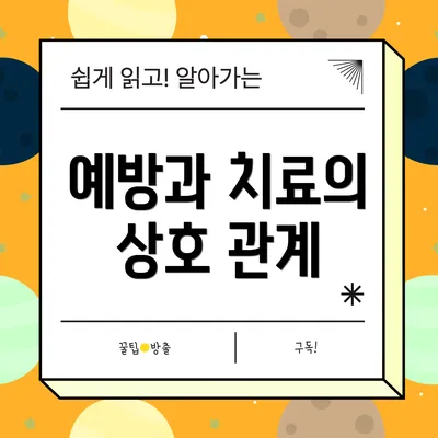 예방과 치료의 상호 관계