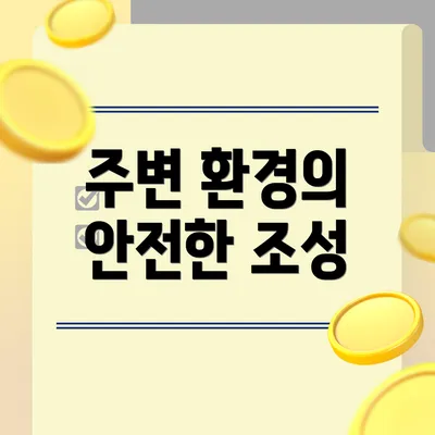 주변 환경의 안전한 조성