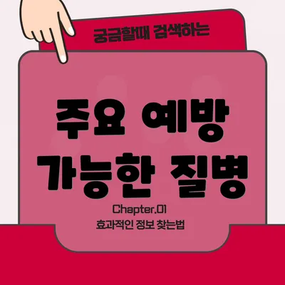 주요 예방 가능한 질병