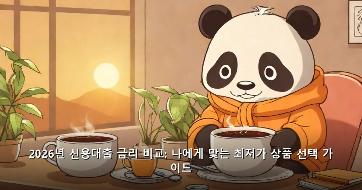 신용대출 금리 비교 - 대표 이미지